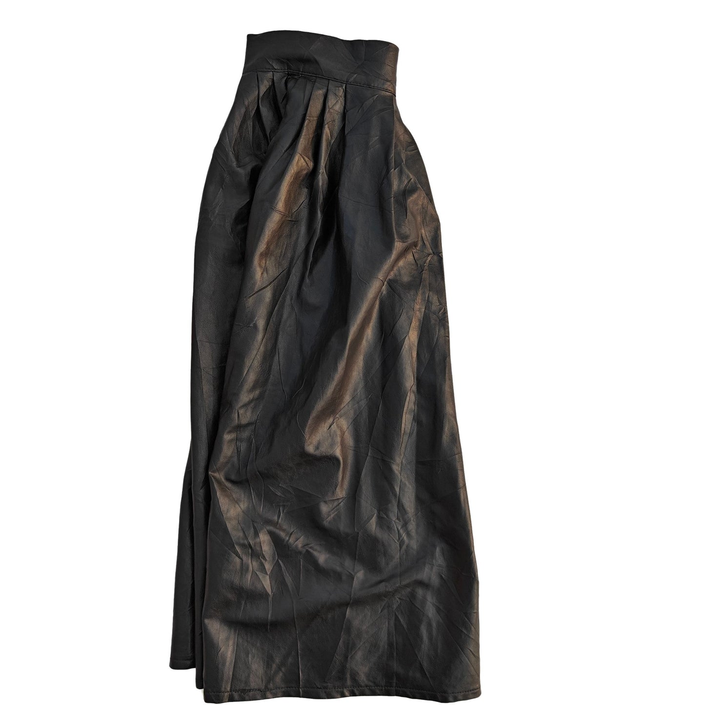 Faux Leather Date Night Midi Skirt