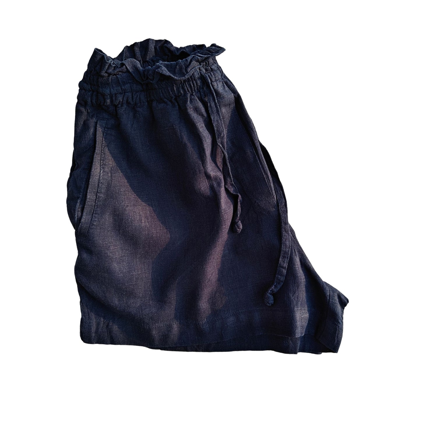 Evening Blue Linen Shorts