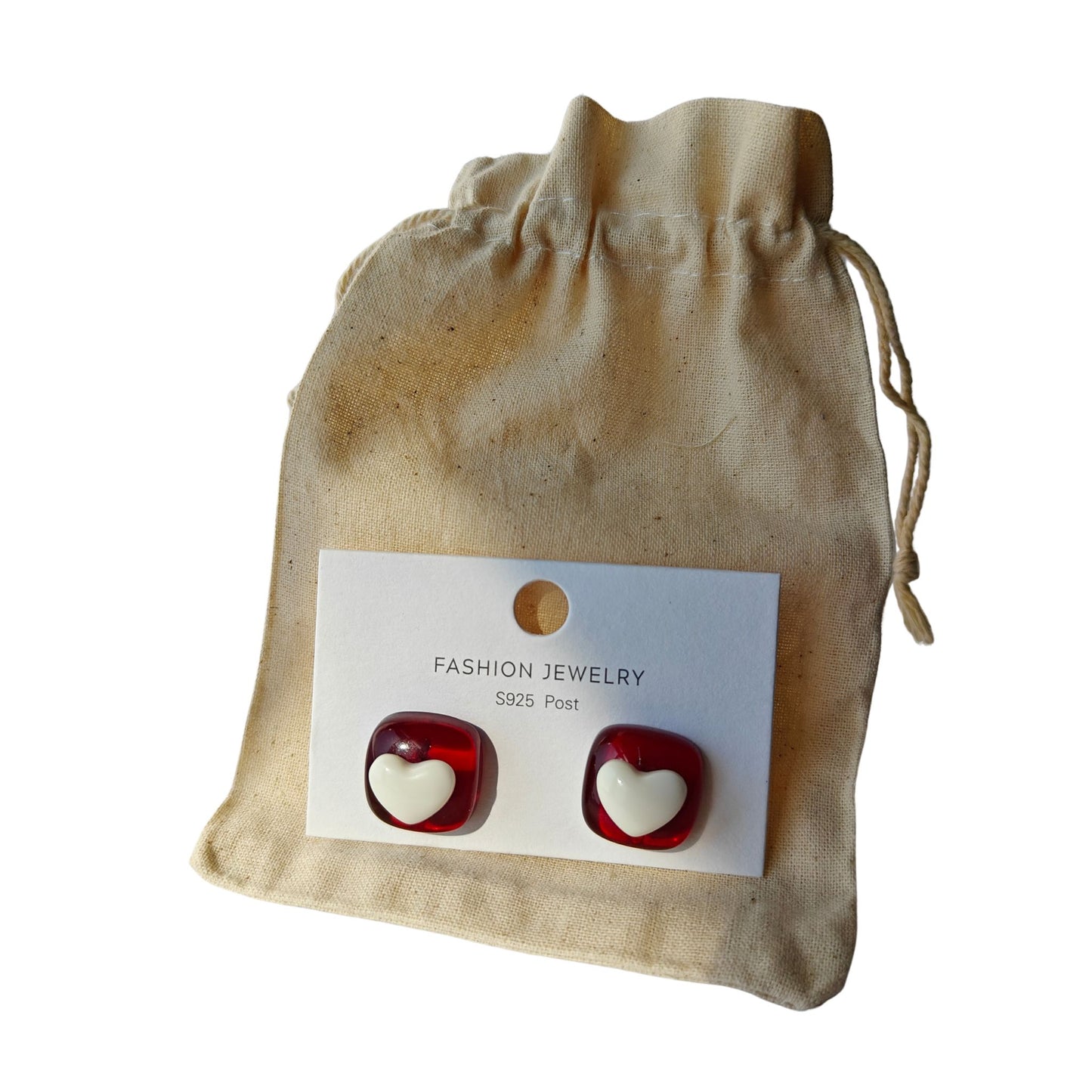 The 90's Kid Retro Heart Studs
