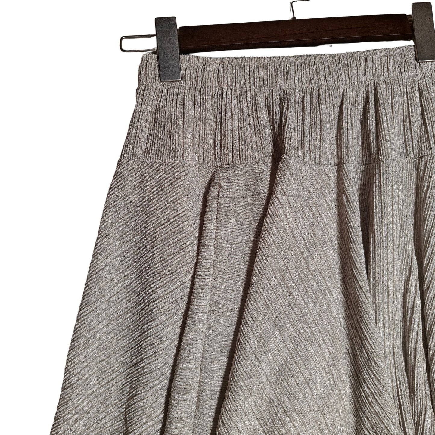 Ivory White Divided Mini Skirt