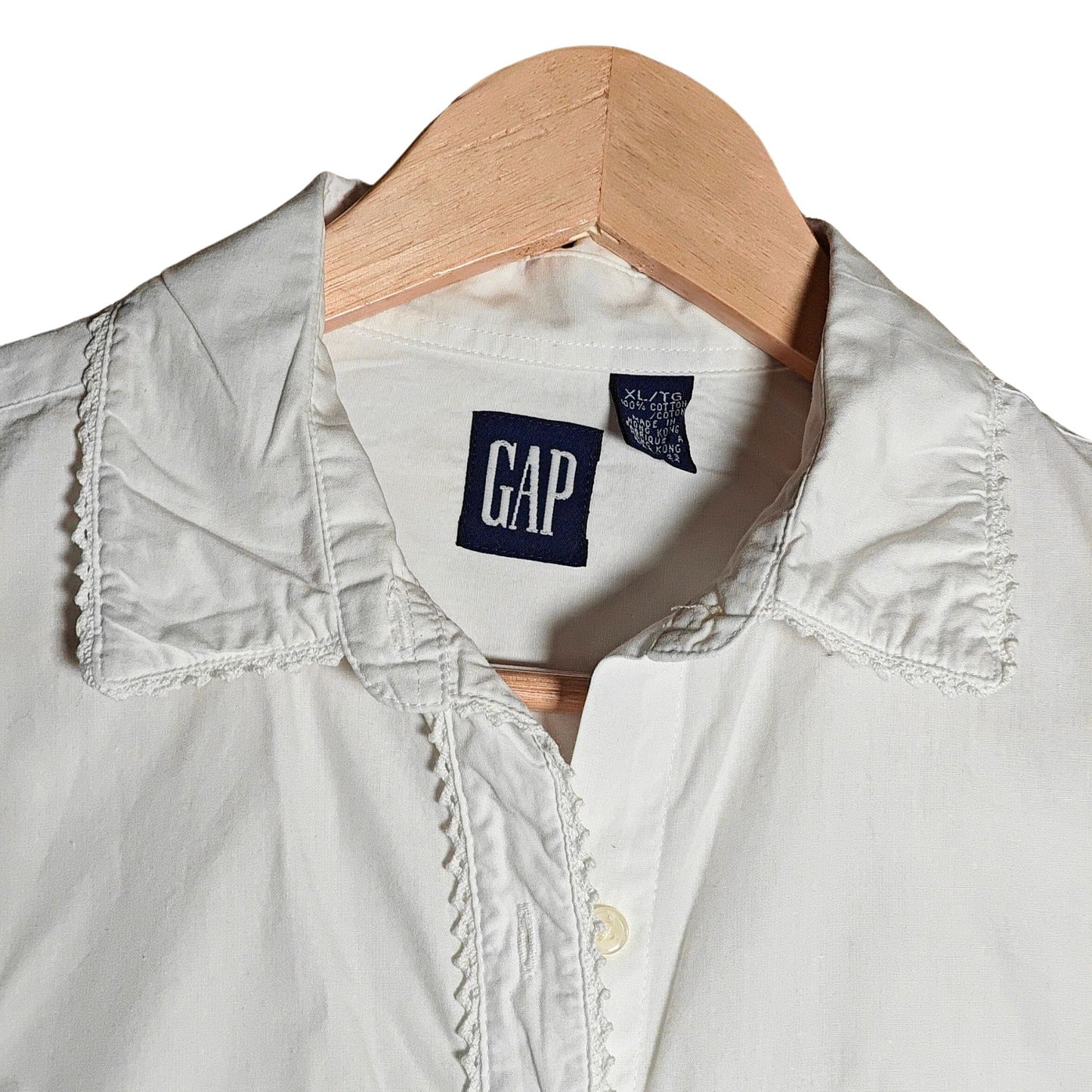Organic Cotton White Shirt Lace Collar (GAP)