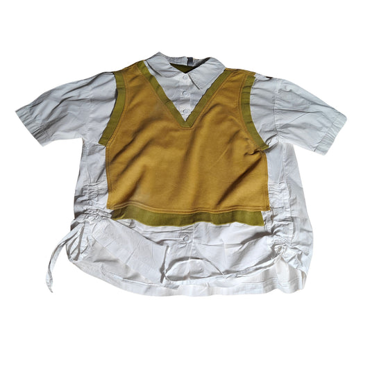 Deconstructed Sweater Summer Shirt - front