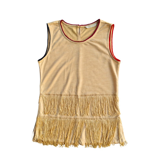 Fringe-Fatale High-Fashion Long Top