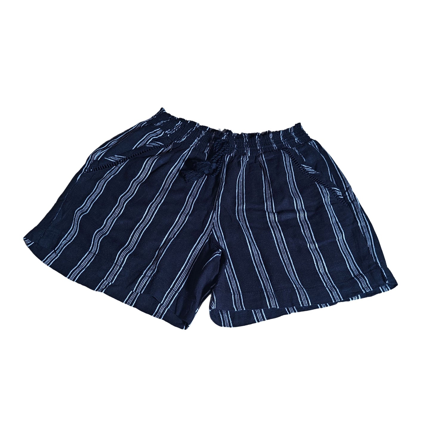 BRIGGS NEW YORK linen shorts (B&W) - front