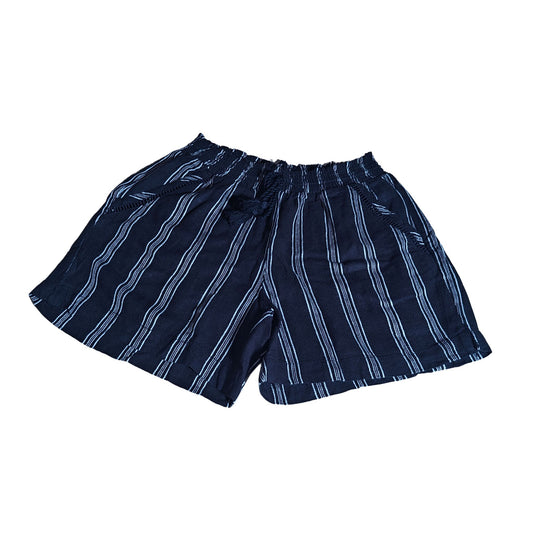 BRIGGS NEW YORK linen shorts (B&W) - front