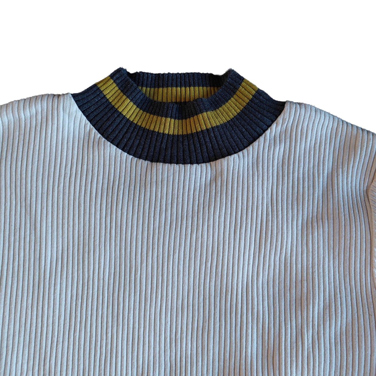 Ivory Mock Turtleneck Crop Top
