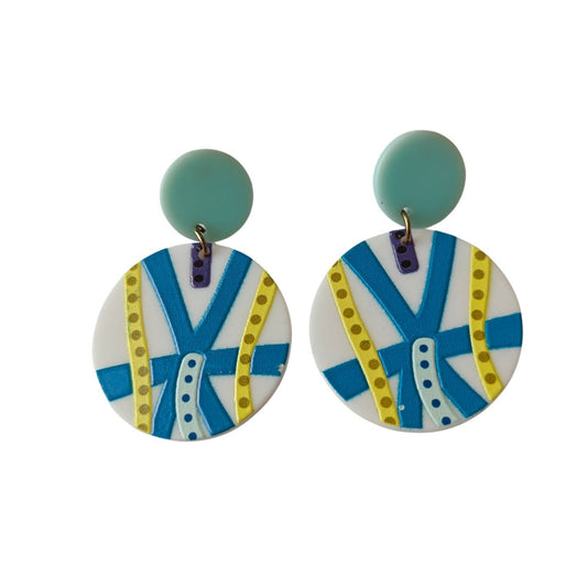 GoodArtBadArt Statement Santorini Earrings