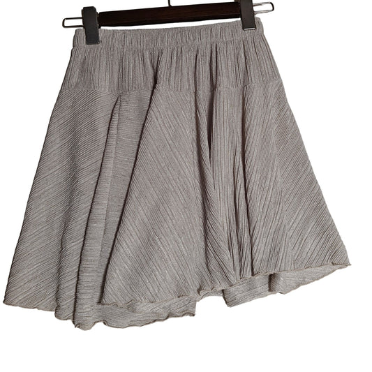 Ivory White Divided Mini Skirt